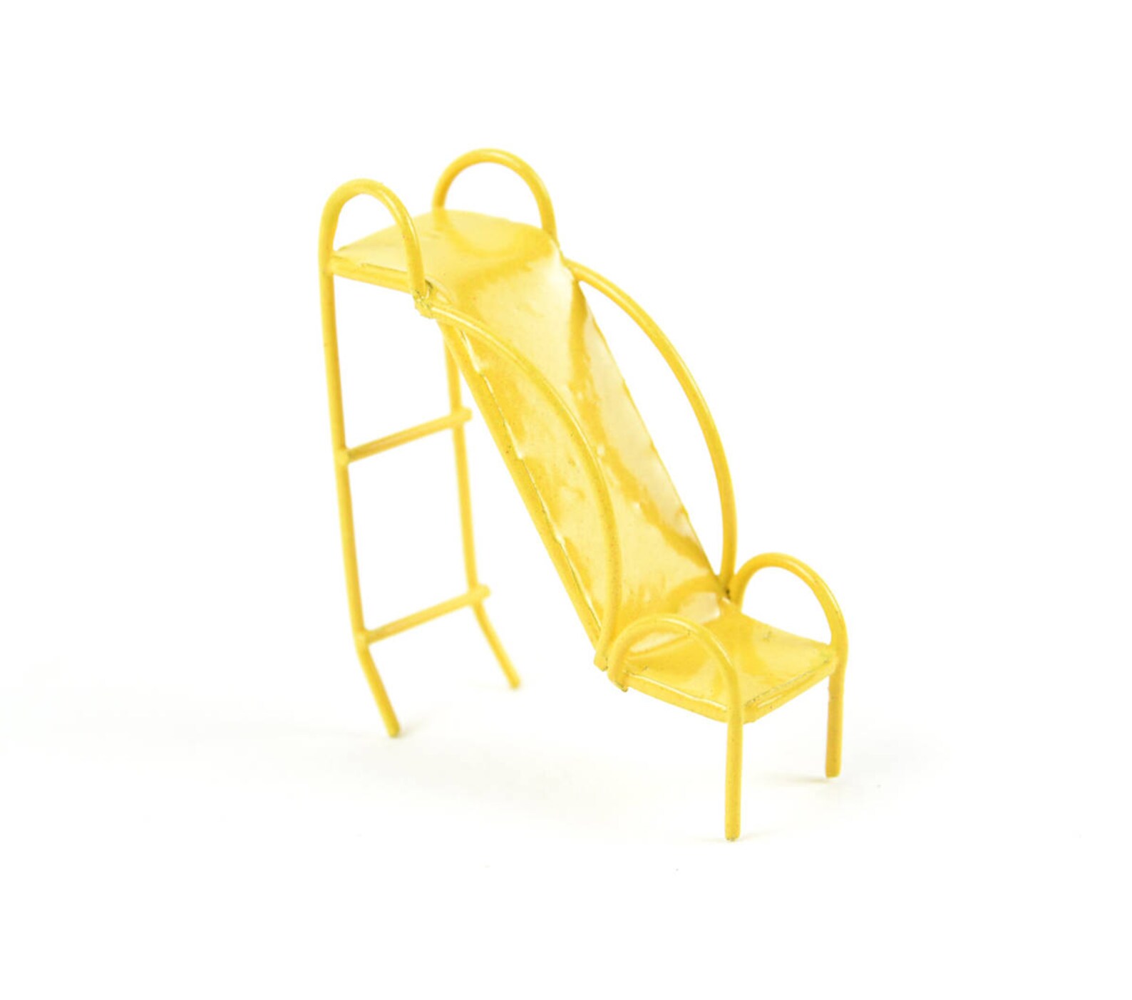 Miniature Yellow Slide Playground Slide Fairy Garden Park Etsy