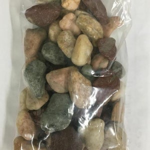 Multi-Colored River Rocks, Fairy Garden Landscaping