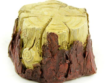 Miniature Brown Bark Tree Stump Miniature