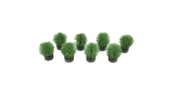 Set of Artificial Green Bushes, Fairy Garden Landscaping, Green Shrubs,  Plants for Railroad Landscaping