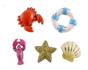 50pz Mini Giocattoli Resina Aragosta, Aragosta Rossa in Miniatura