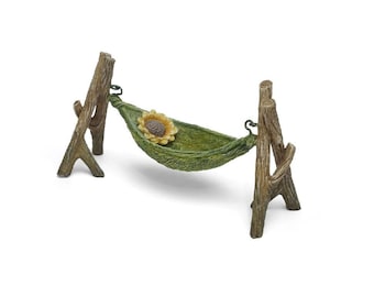 Miniature Fairy Garden Leaf Hammock