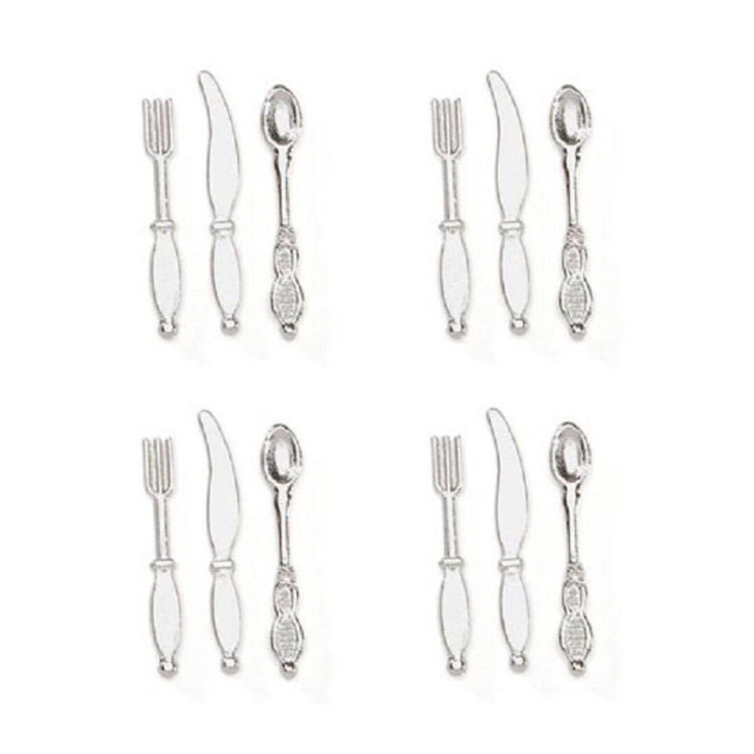 Dollhouse Miniature Silverware, 1:12 Scale - Etsy