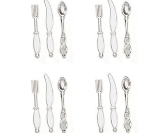 Dollhouse Miniature Silverware, 1:12 scale