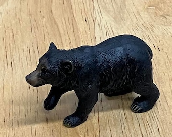 Miniatuurbeeldje zwarte beer, 2"
