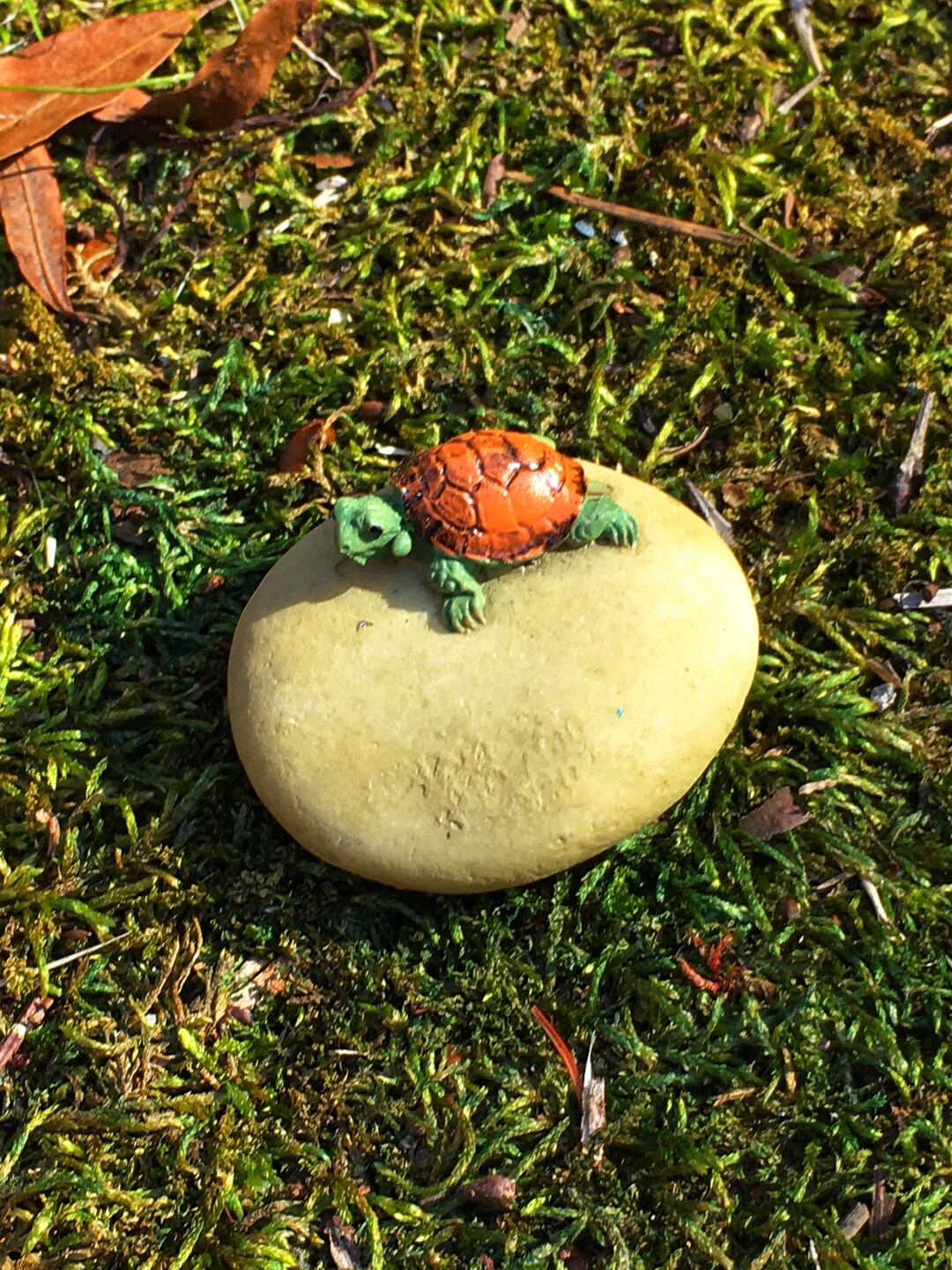 Micro Miniature Turtle on a Stone - Etsy