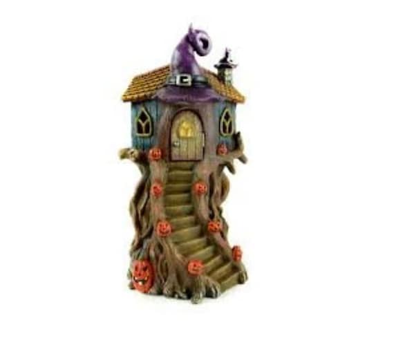 LED Fairy Garden Halloween House with Stairs