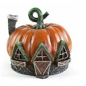 6.5&quot; Pumpkin House, Fall Fairy Garden House,  Halloween  Centerpiece