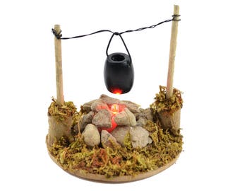 Fairy Garden Fire Pit with LED Light