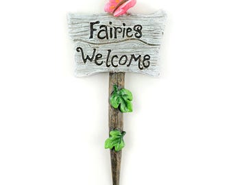 Fairy Garden Welcome Sign