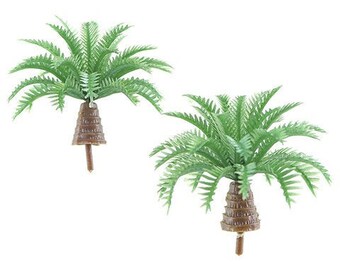 Palm Tree Figurine, Tropical Island Trees, Tiki Bar Tree Accessories,  Island Fairy Landscaping, Tropical Cake Topper