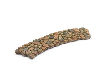 Sendero de piedras de colores en miniatura