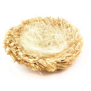 Künstliche Stroh und Gras Vogel Nest, Tan und weißenest, Nest für Vögel, Eier