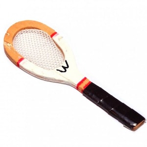 Puppenhaus Miniatur Tennisschläger, 2.5" Sportschläger