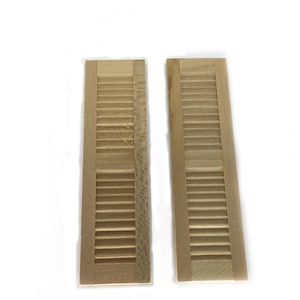 Unfinished Wood Dollhouse Shutters, Customizable Dollhouse Shutters