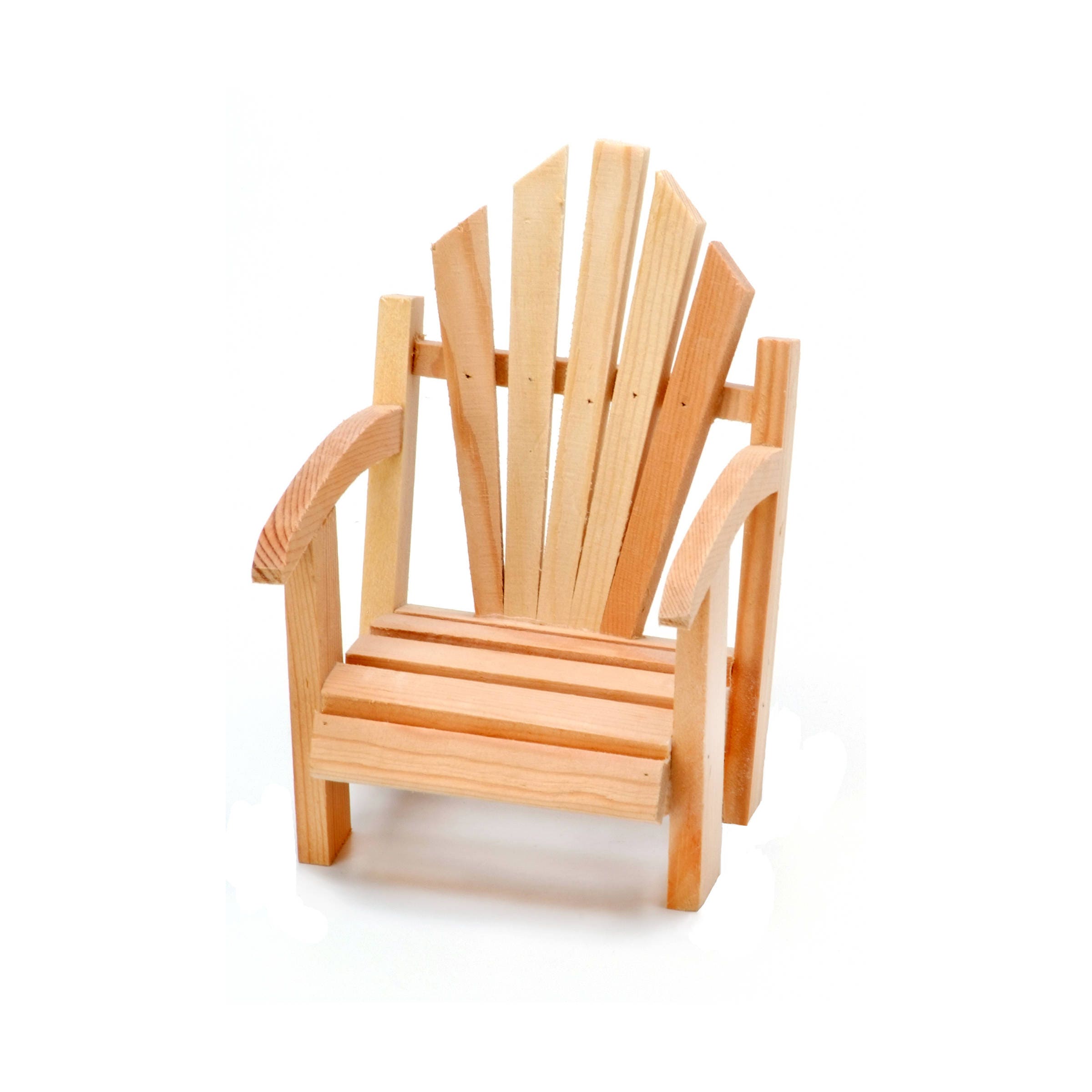 Unfinished Wood Slat Chair Wood Miniature Fairy Garden Etsy