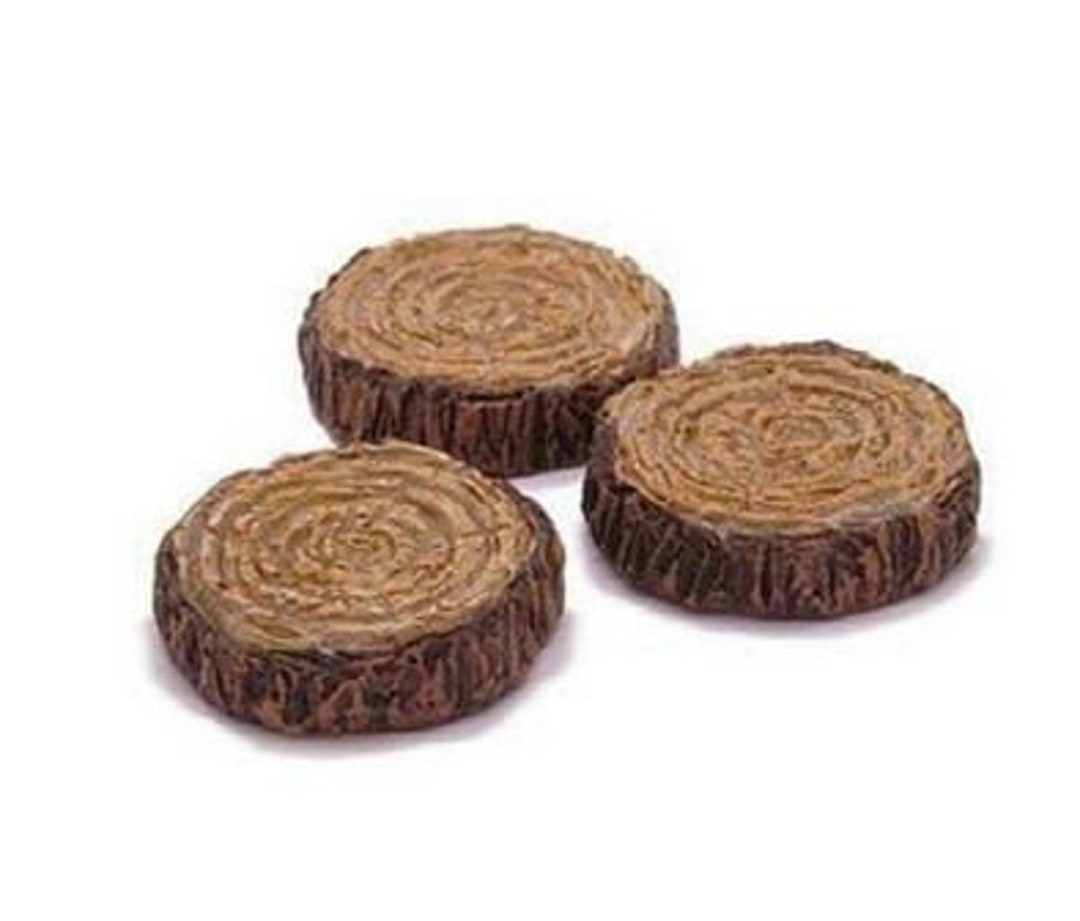 Tree Ring Stepping Stones, Set of 3 Garden Walking Stones, Fairy Garden ...