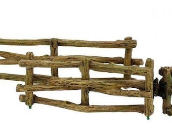 Fairy Garden Brown Branch Faux Wood Fence