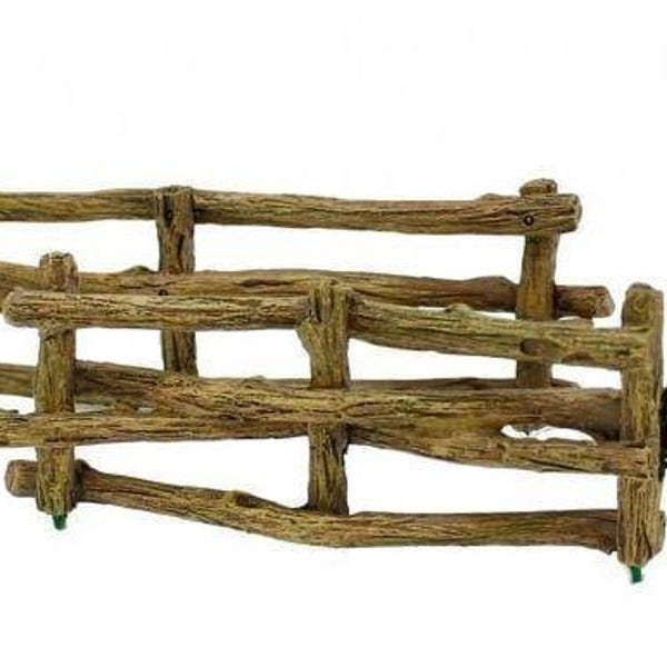 Fairy Garden Brown Branch Faux Wood Fence