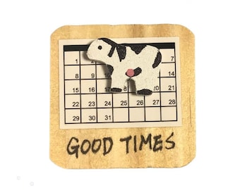 Dollhouse Miniature Calendar