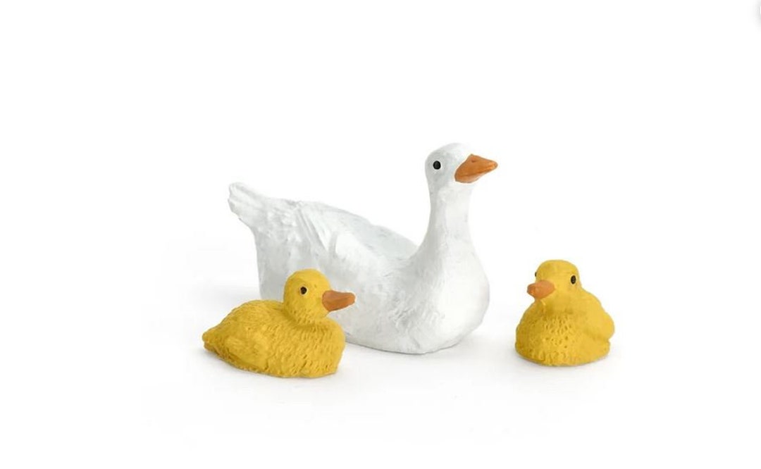 Miniature Duck Family Fairy Garden Pond Ducks Mother Duck Etsy