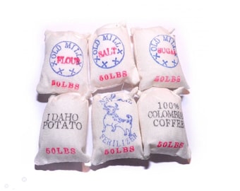 Dollhouse Miniature Kitchen Sacks