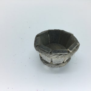 Miniature Wooden Bucket, Wood Wash Tub,  1.5&quot; Fairy Garden Well Bucket