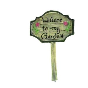 Miniatur &#39;Welcome to My Garden&#39; Schild, Fairy Garden Schild