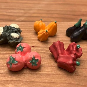 Miniature Vegetables, Dollhouse Vegetables, Dollhouse Kitchen Food