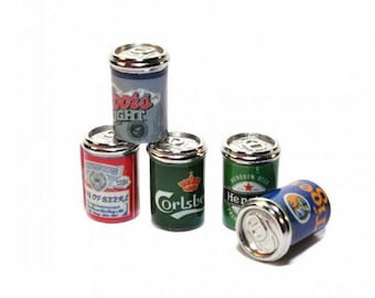 Dollhouse Miniature Beer Can Assortment