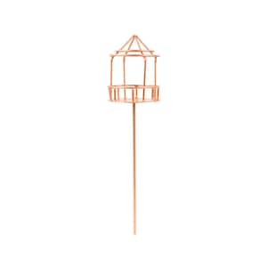 Copper Wire Bird Cage on Stand