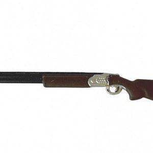 Dollhouse Miniature Shotgun, Miniature Metal Rifle for  Dioramas
