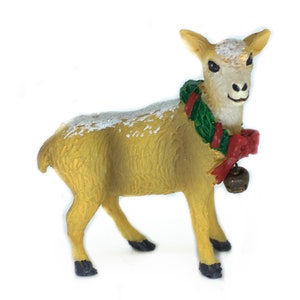 Reindeer with Wreath and Bell, Christmas Deer, Reindeer Shadow Box,  Holiday Cake Topper