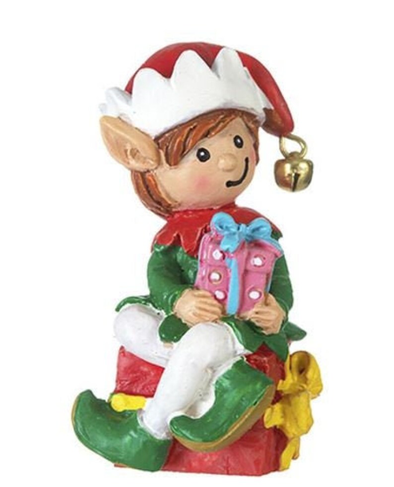 Miniature Elf Christmas Decor Mini Holiday Garden Etsy