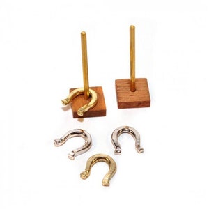 Puppenhaus Miniatur Hufeisen Spiel, Puppenhaus Spiel, Puppenhaus Hof Spiel, Cake Topper