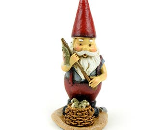 Fisherman Gnome - 2.75" x 1.5" x 1.5"