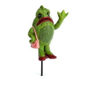 Lady Swamp Monster Lizard, Green Creature from the Lagoon, Fairy Garden Mythical Creature