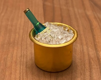 Dollhouse Miniature Wine Bucket