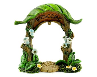 Miniature Tropical Welcome to the Rainforest Arch
