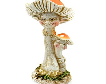 Fairy Garden Mushrooms, Happy Mushrooms, 3.25" Smiling Mushrooms, Fairy Garden Accessories