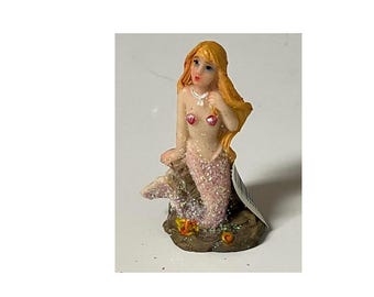 Micro Miniature Mermaid With a Lavender Tail 2"