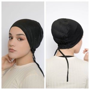 Cotton Jersey Hijab Under cap bonnet for women