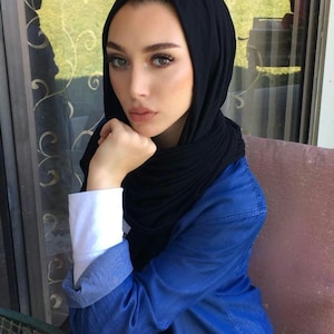 Premium Modal solid  Hijab Shawl Wrap Head Scarf for women
