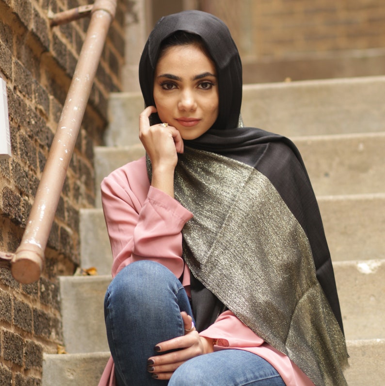 Shimmer Glitter Viscose Hijab Head Scarf shawl wrap for women Etsy