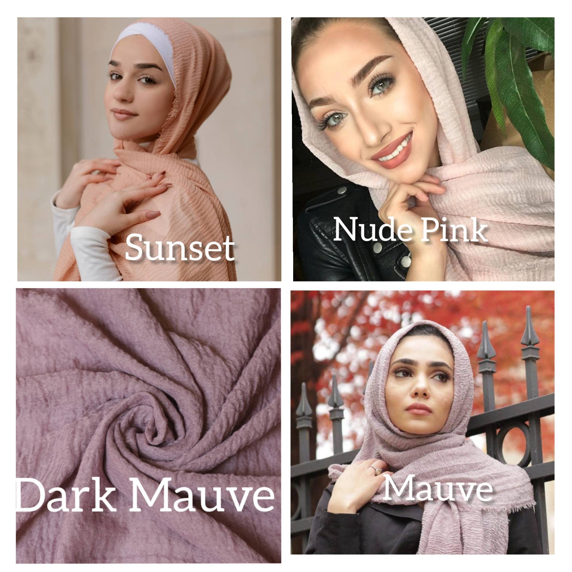 Sertis Crinkle Maxi Écharpe Hijab Châle Wrap Doux Coton Mélangé effiloché Bords 
