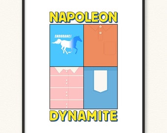Napoleon Dynamite Minimalist • Giclée Art Print • Choose Color