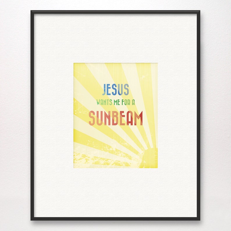 Jesus Wants Me for a Sunbeam Giclée Art Print LDS Mormon Christian - Etsy