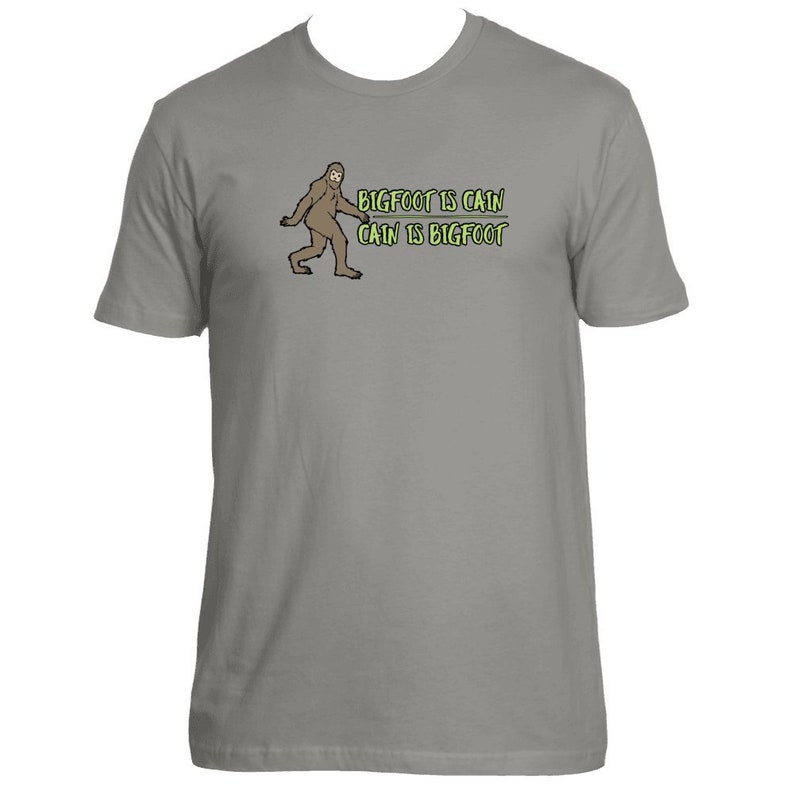 Bigfoot Is Cain Premium T-Shirt LDS Mormon Sasquatch Cain Is Bigfoot Unisex Graphic Tee Shirt image 2