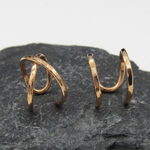 14k Rose Gold Filled Ear Cuff No Piercing, Non Pierced Ear Cuff, Gift For Her