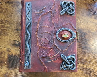 Hocus Pocus replica.  Handmade blank leather journal